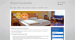 Desktop Screenshot of hotel-strohofer.de