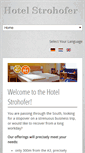 Mobile Screenshot of hotel-strohofer.de