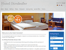 Tablet Screenshot of hotel-strohofer.de